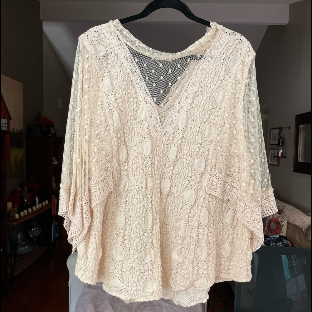 Free People lace shirt